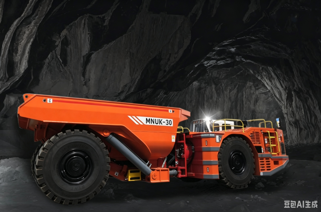 Underground mining haulage truck